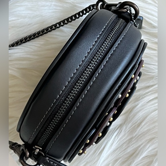 💰SOLD - CE782 - Coach Tea Rose Crossbody - Picture 4 of 12